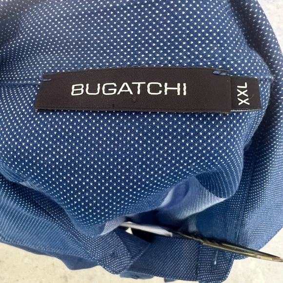 Bugatchi Blue Button Down. Mens XXL - Picture 2 of 2